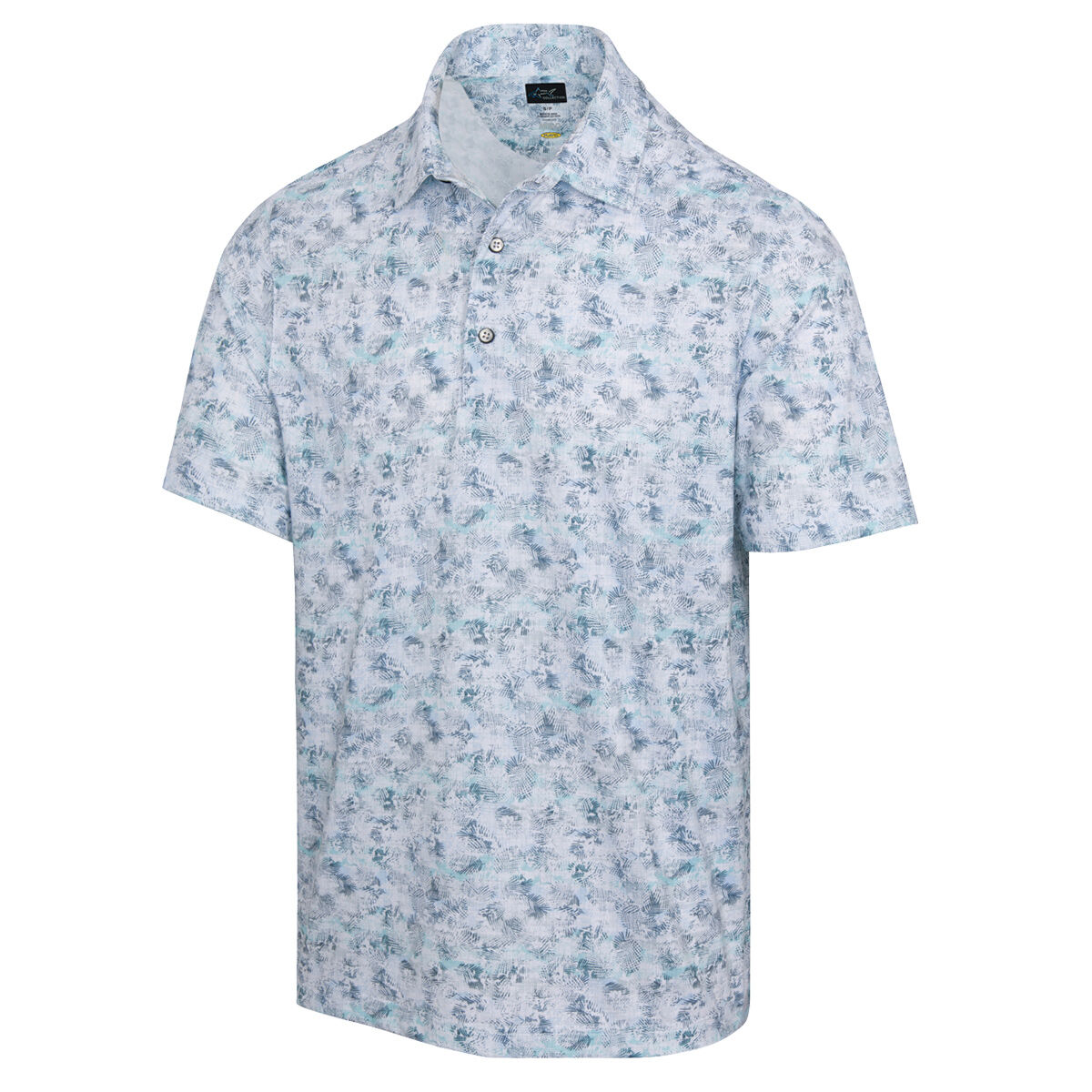 Greg Norman Men’s Crosshatch Golf Polo Shirt, Mens, White, Medium | American Golf