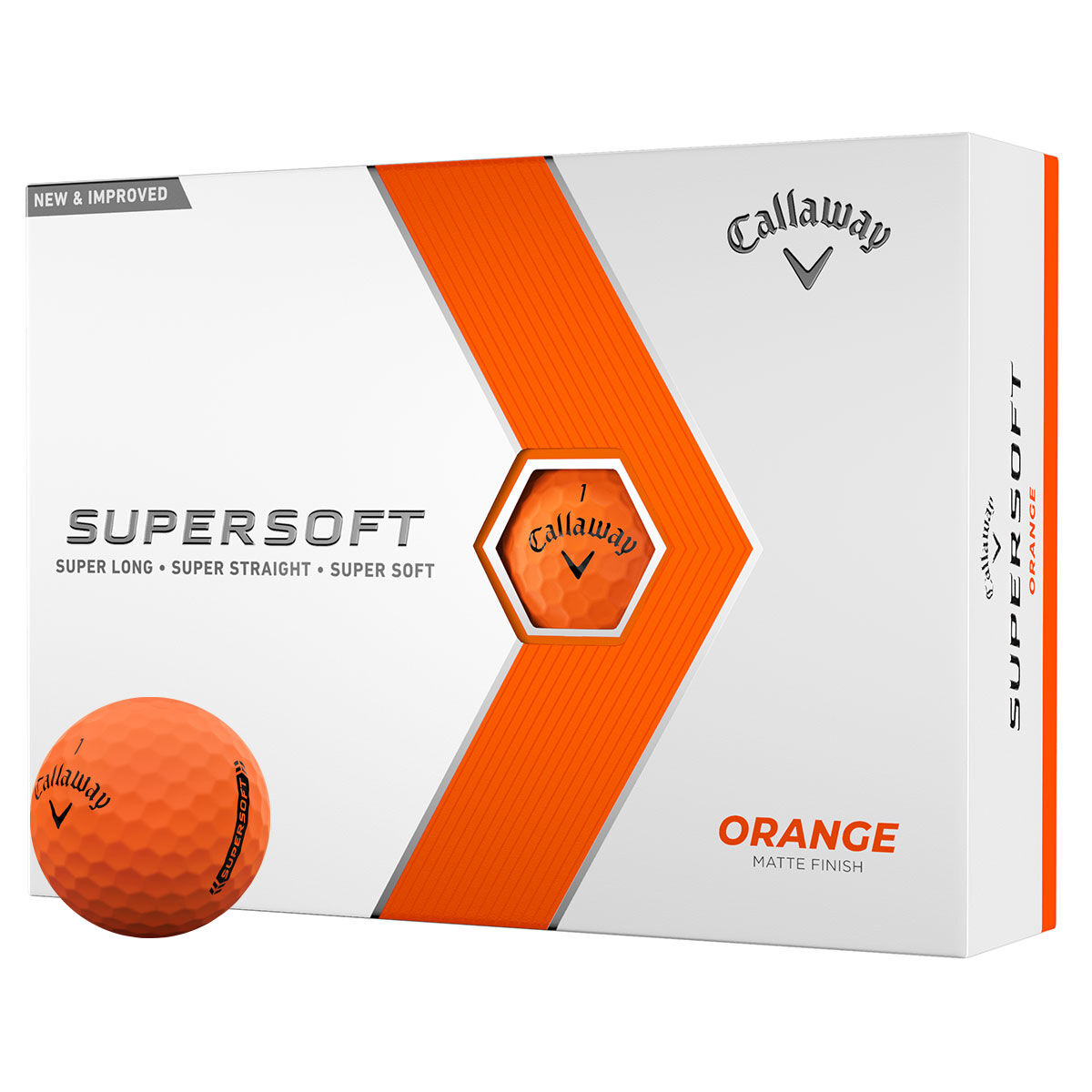 Callaway Golf Supersoft 12 Golf Ball Pack, Male, Orange, One Size | American Golf