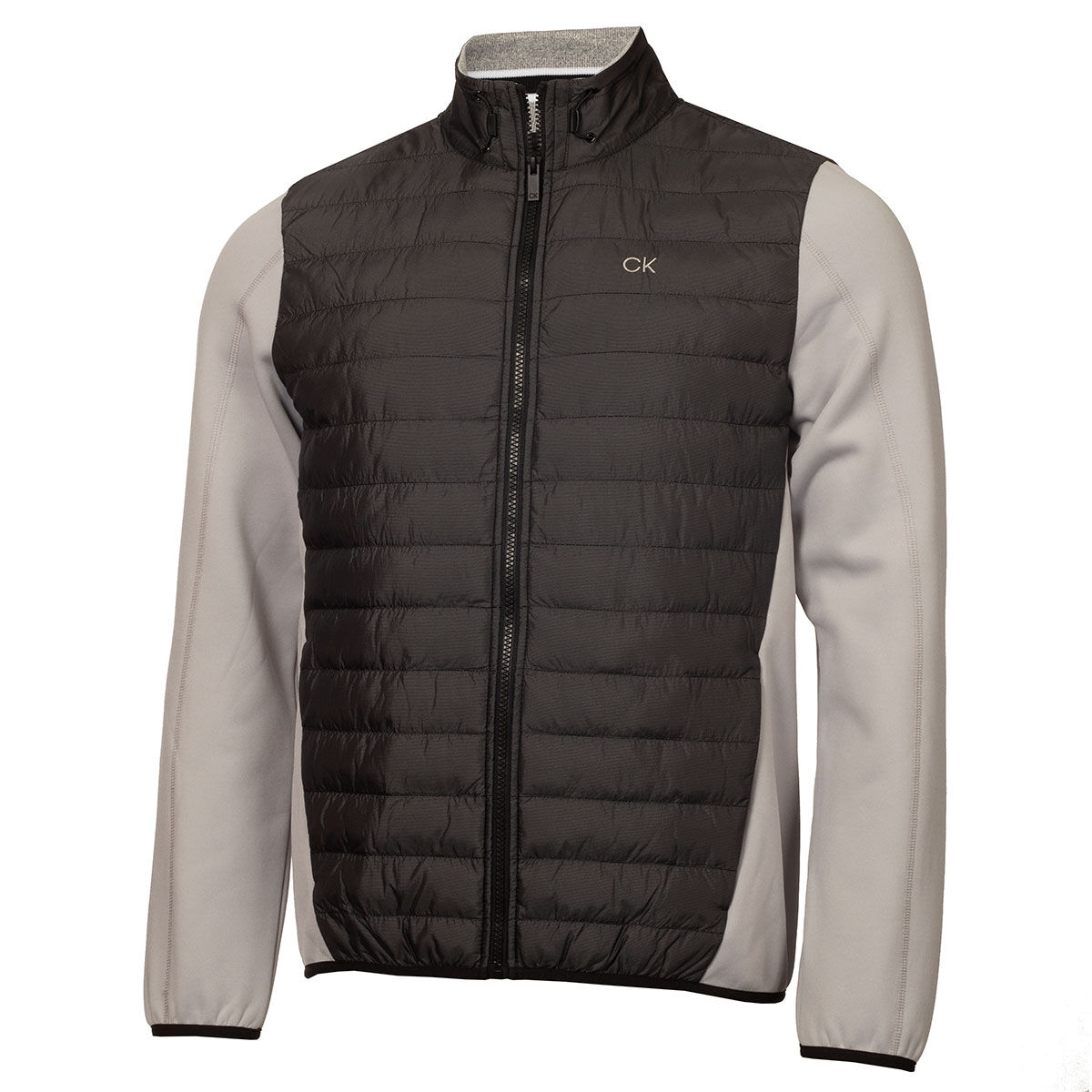 Calvin Klein Men’s Grey and Brown Lightweight Hybrid Golf Jacket, Size: Small | American Golf