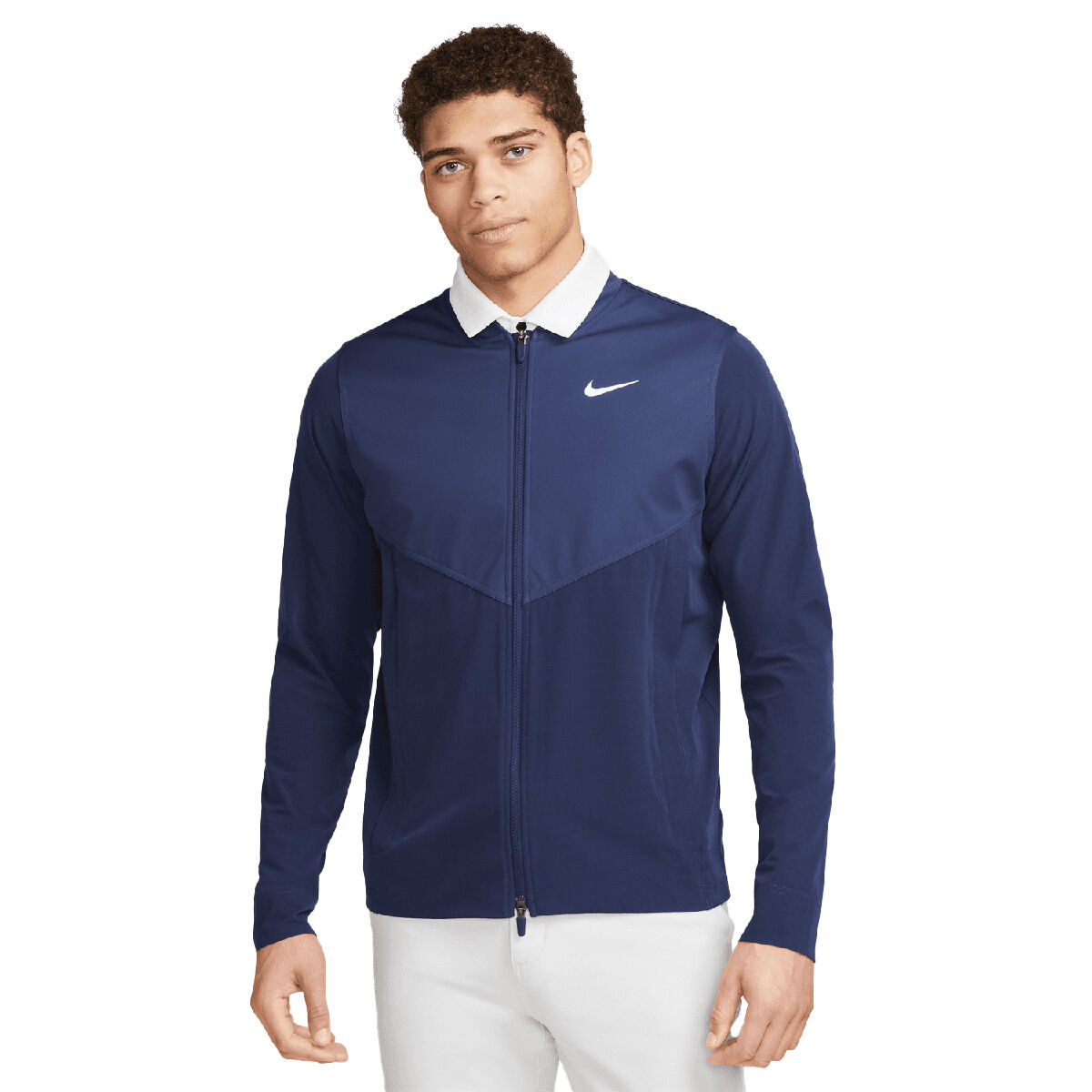 Nike Men’s Tour Essential Golf Jacket, Mens, Midnight navy/midnight/white, Small | American Golf