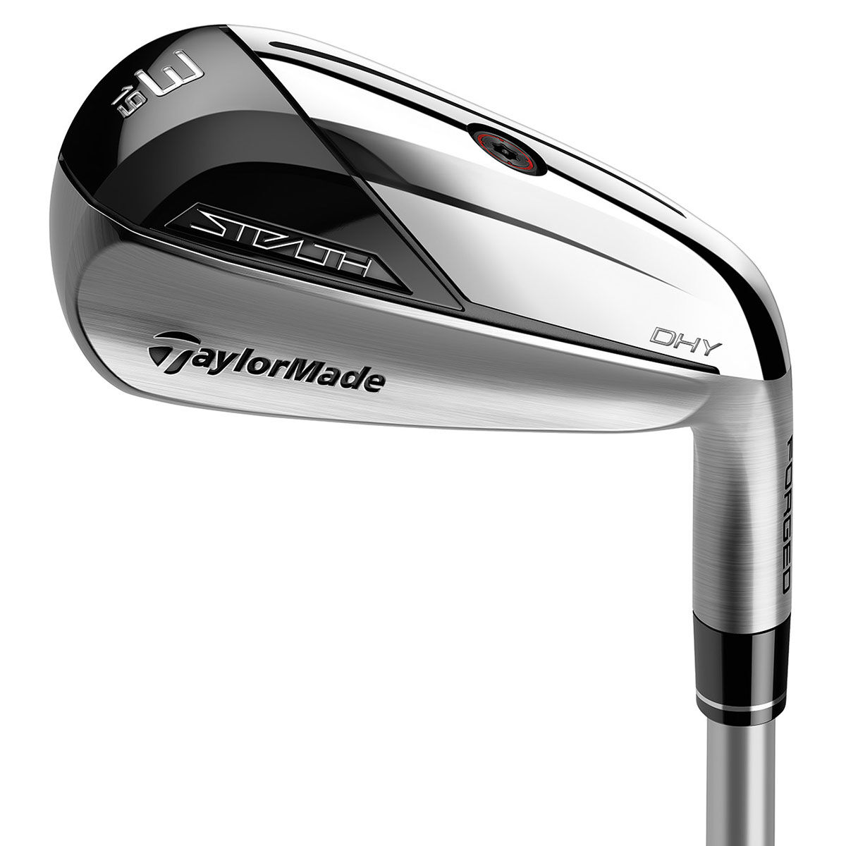 TaylorMade Mens Black and Silver STEALTH DHY Graphite Right Hand Aldila Ascent Regular Utility Golf Iron, Size: 22deg | American Golf