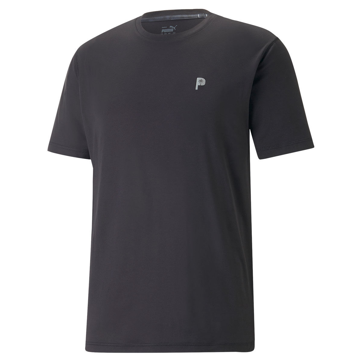 PUMA Men’s X Palm Tree Crew Golf T-Shirt, Mens, Black, Medium | American Golf
