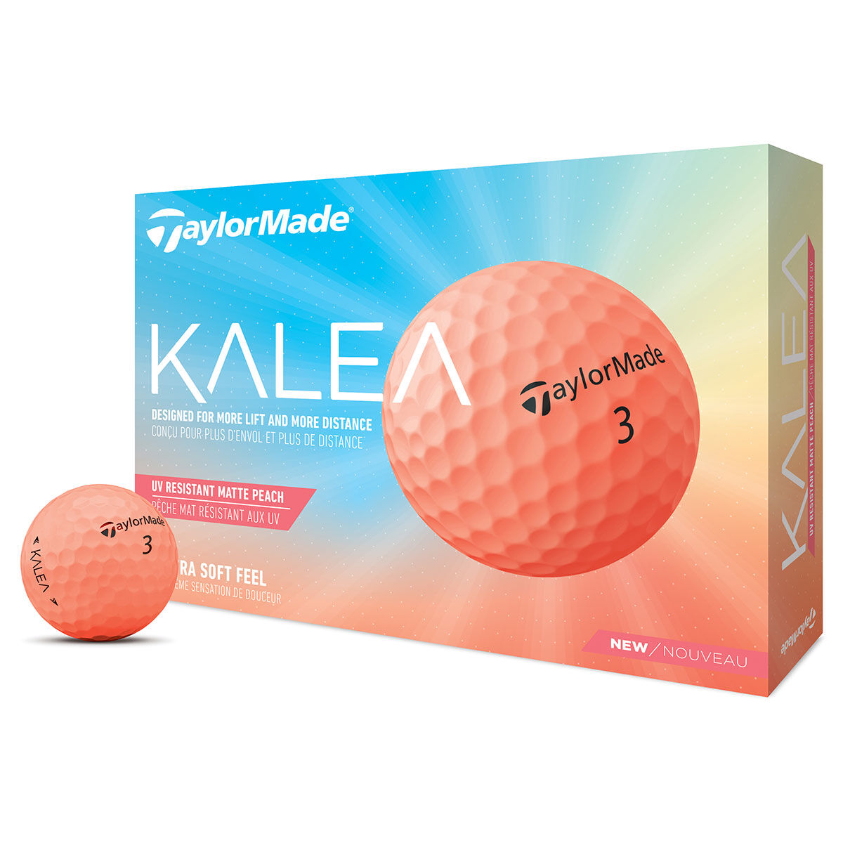 TaylorMade Womens Kalea 12 Golf Ball Pack, Female, Peach | American Golf