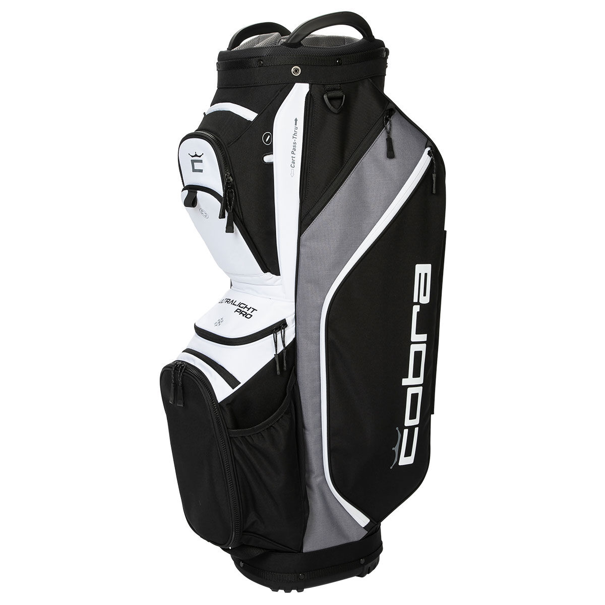 COBRA ULTRALIGHT Pro Lightweight Golf Cart Bag, Black/white | American Golf