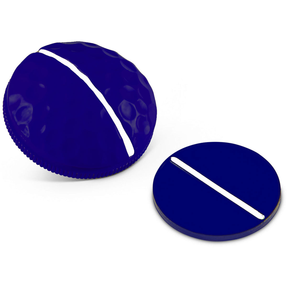 On Point Navy Blue 1 Rail Dimpled-Domed Golf Ball Marker | American Golf, One Size
