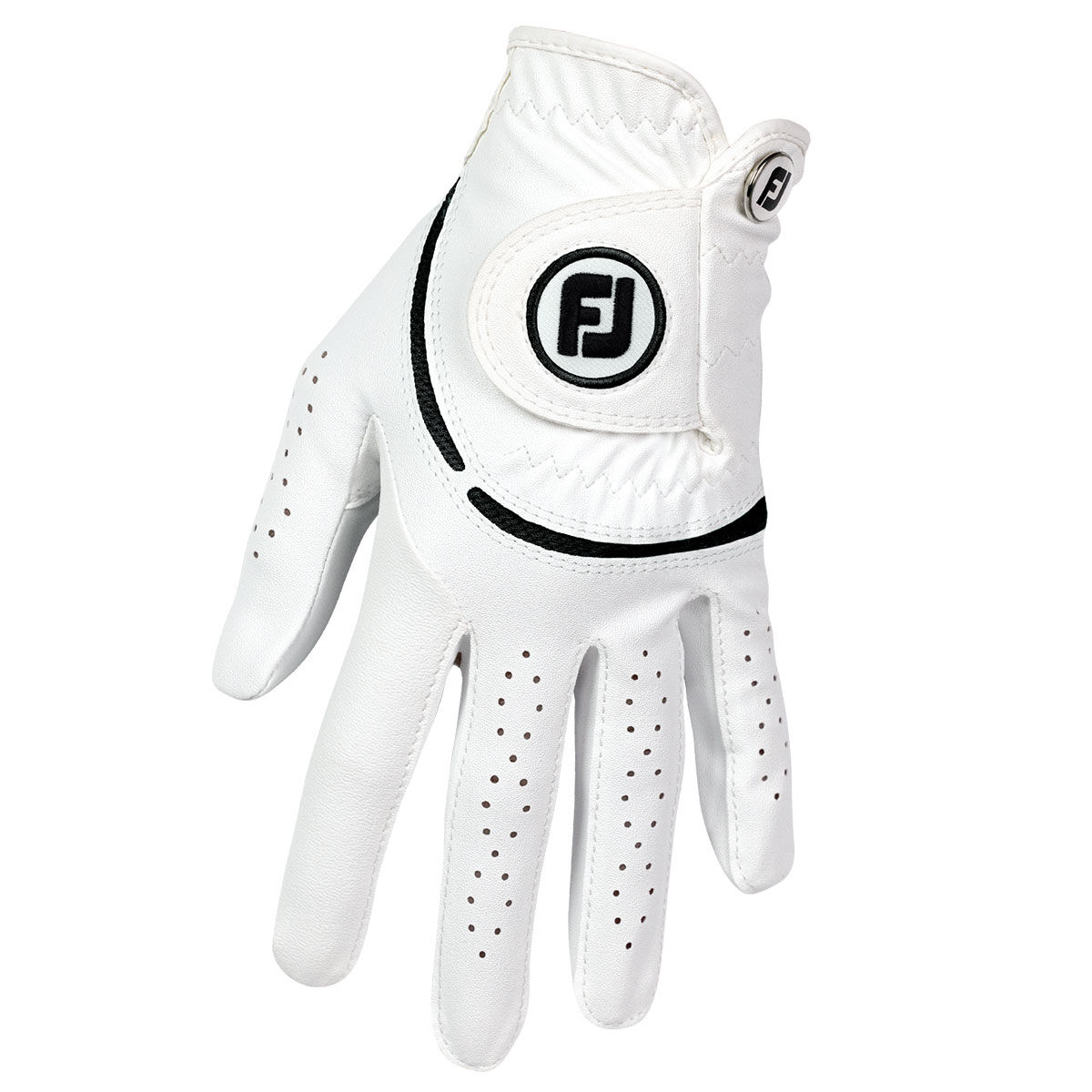 FootJoy Womens Weathersof Golf Glove, Female, Right hand, Large, White | American Golf