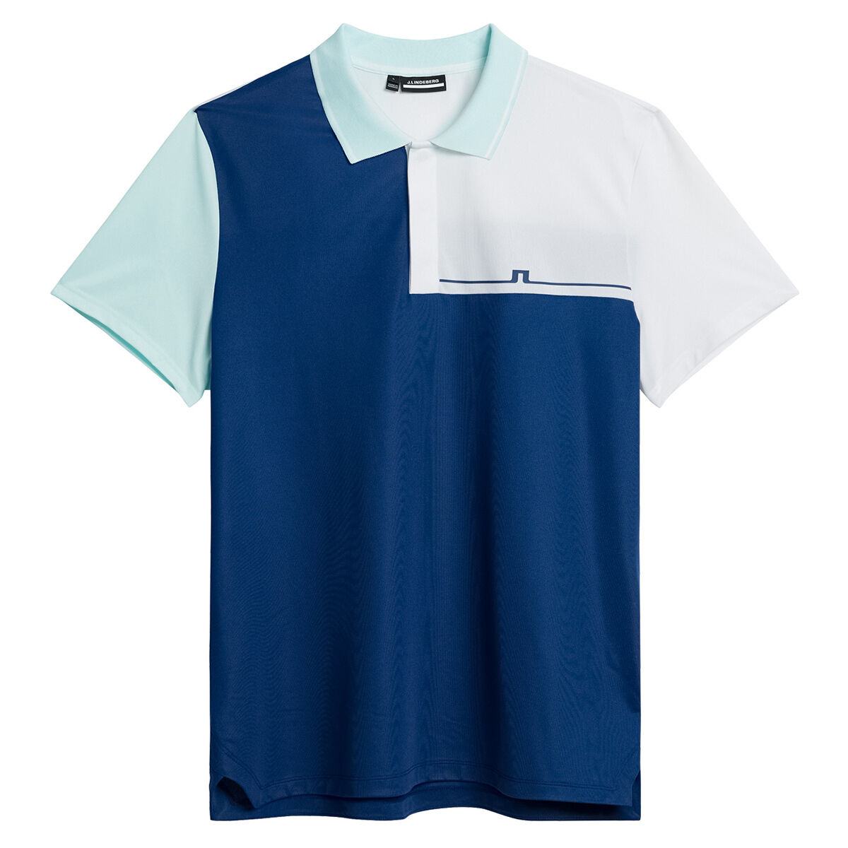 J.Lindeberg Men’s Cliff Golf Polo Shirt, Mens, Estate blue, Small | American Golf