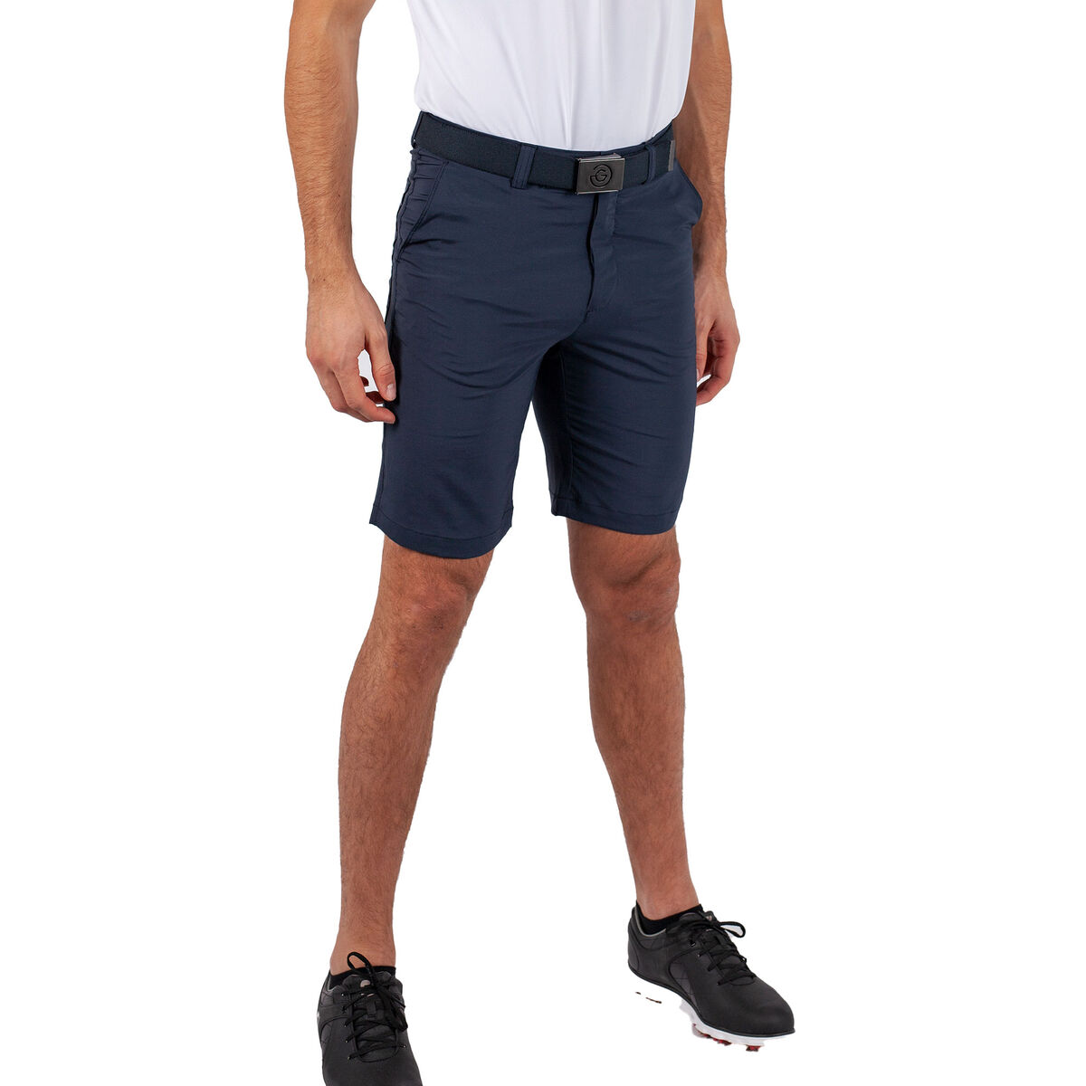 Galvin Green Men’s Percy Wicking Golf Shorts, Mens, Navy blue, 38 | American Golf
