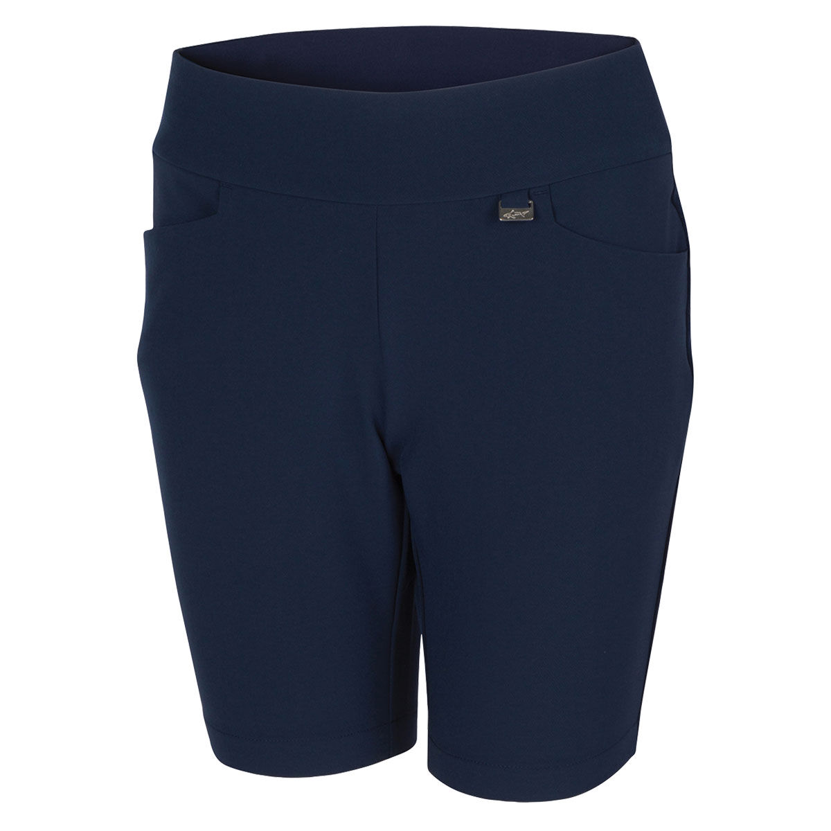 Greg Norman Womens Pull-On Stretch Golf Shorts, Female, Navy blue, Small | American Golf