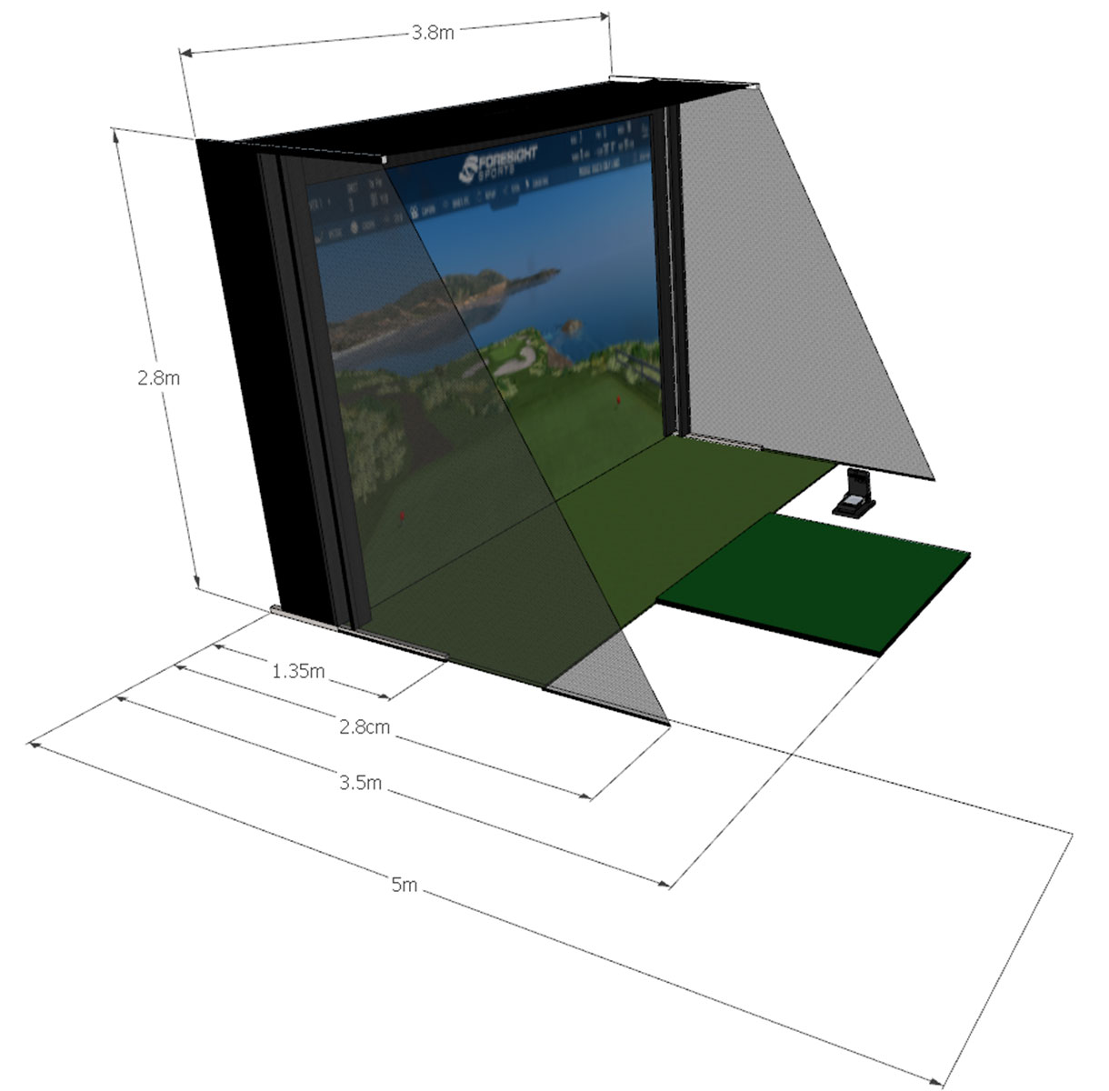 Gc2 golf simulator