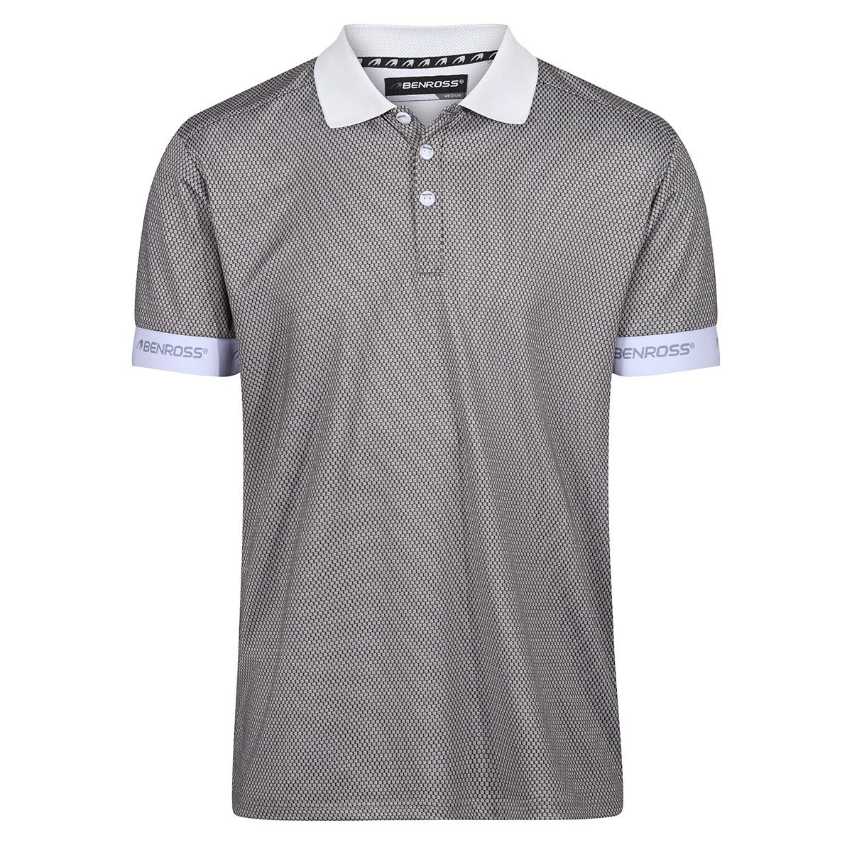 Benross Men's Honeycomb Jacquard Golf Polo Shirt from american golf