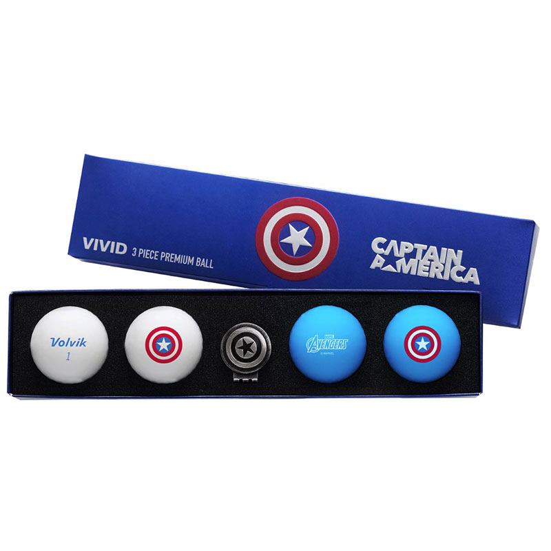 Volvik Marvel 4 Ball Pack with Marker from american golf