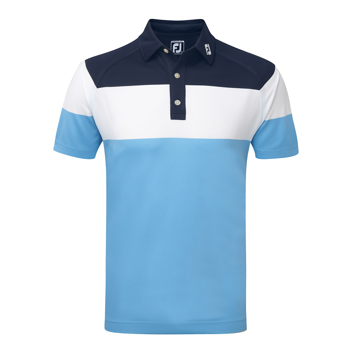 FootJoy Raglan Pique Chest Stripe Polo Shirt from american golf