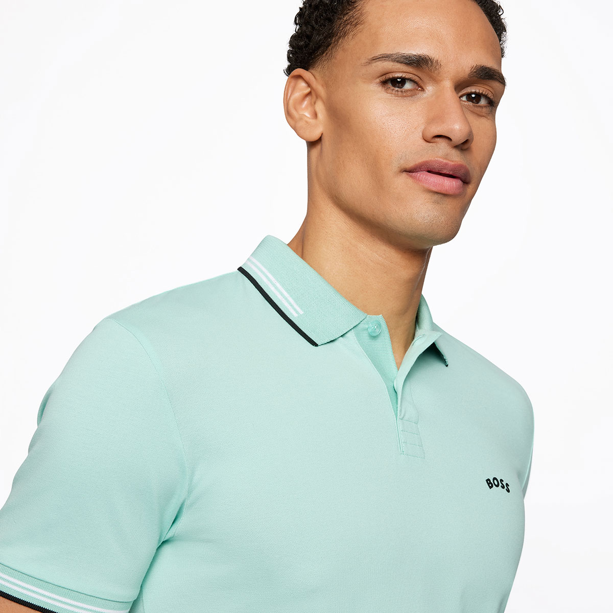 Hugo Boss Men's Paul Curved Polo Shirt from american golf