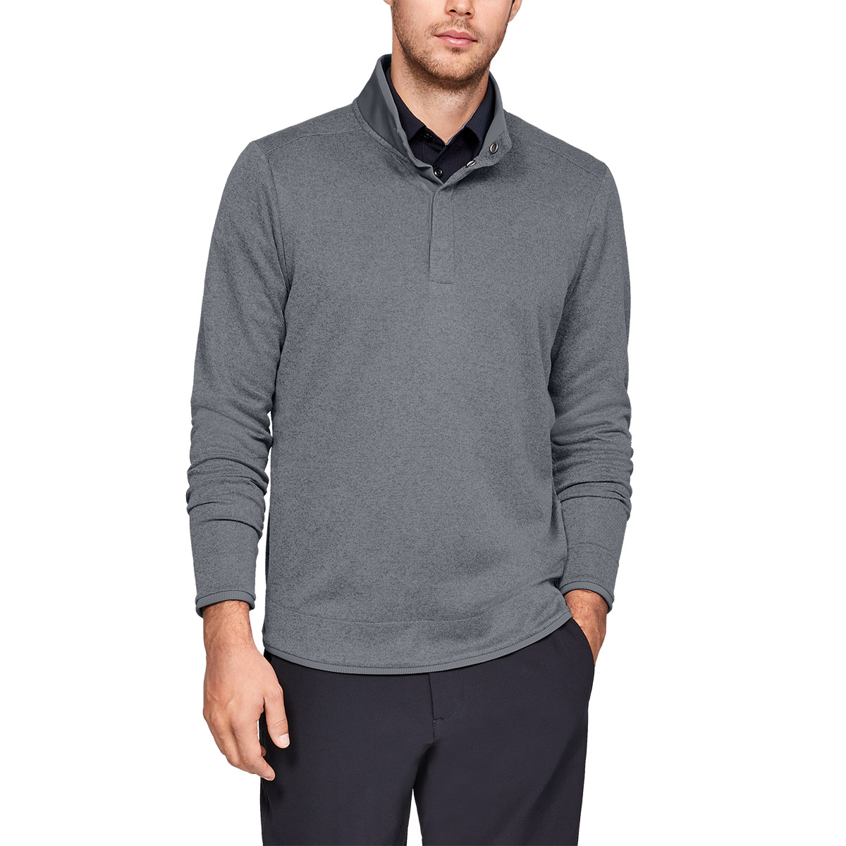 Download Under Armour Storm SF Heather Snap Mock Sweater from ...