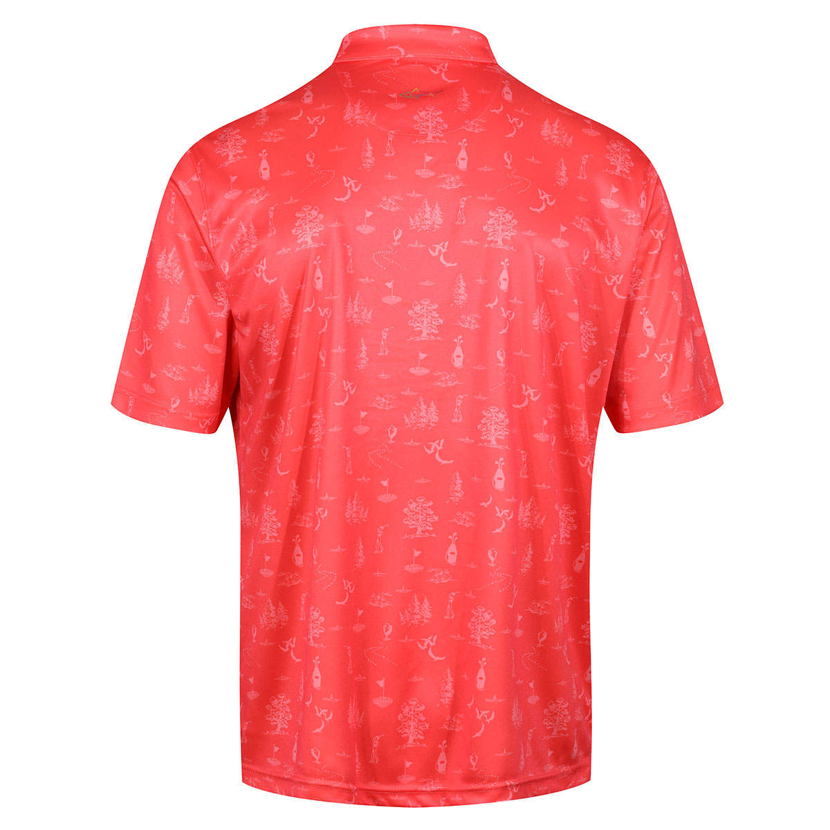Greg Norman Men's Toile Print Golf Polo Shirt from american golf