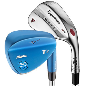 TaylorMade and Mizuno golf wedges