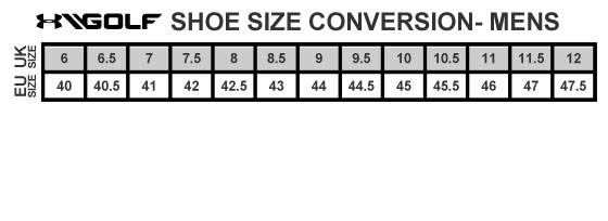 Under Armour Shoe Size Guide