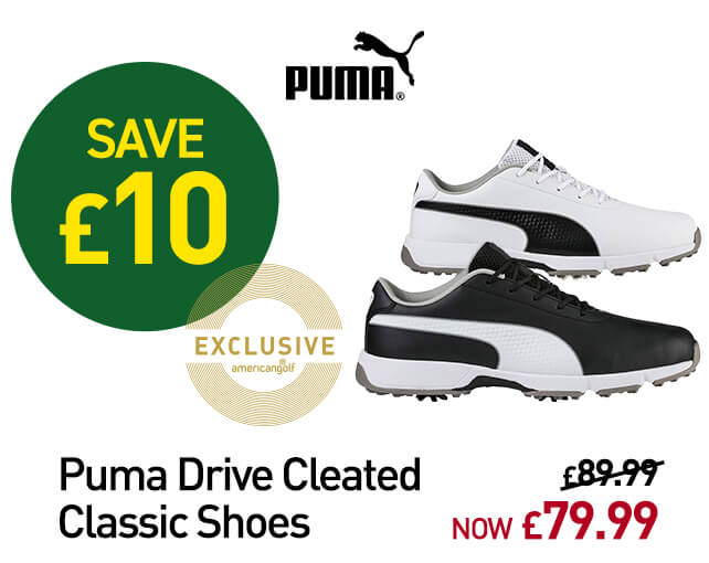 PUMA Men's Drive Cleated Classic Spiked Golf Shoes
