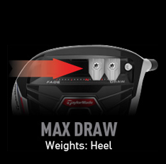 TaylorMade R15 Weight Alignment - Max Draw