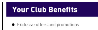 Your Club Benefits