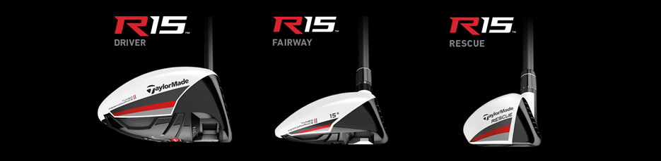 TaylorMade R15 Family Toe - Driver, Fairway, Rescue