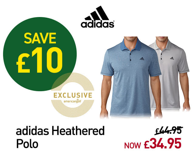 adidas Men's Heathered Golf Polo Shirt